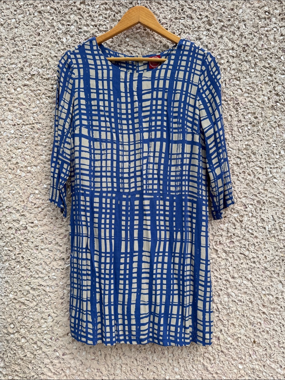 Joules Beydale Tunic Geometric Check Dress